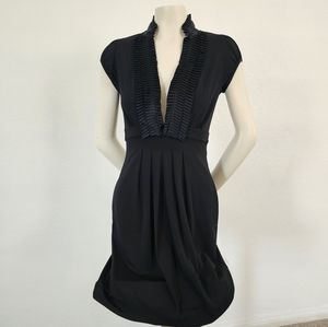 BCBGMaxazria, black cocktail dress, size XS